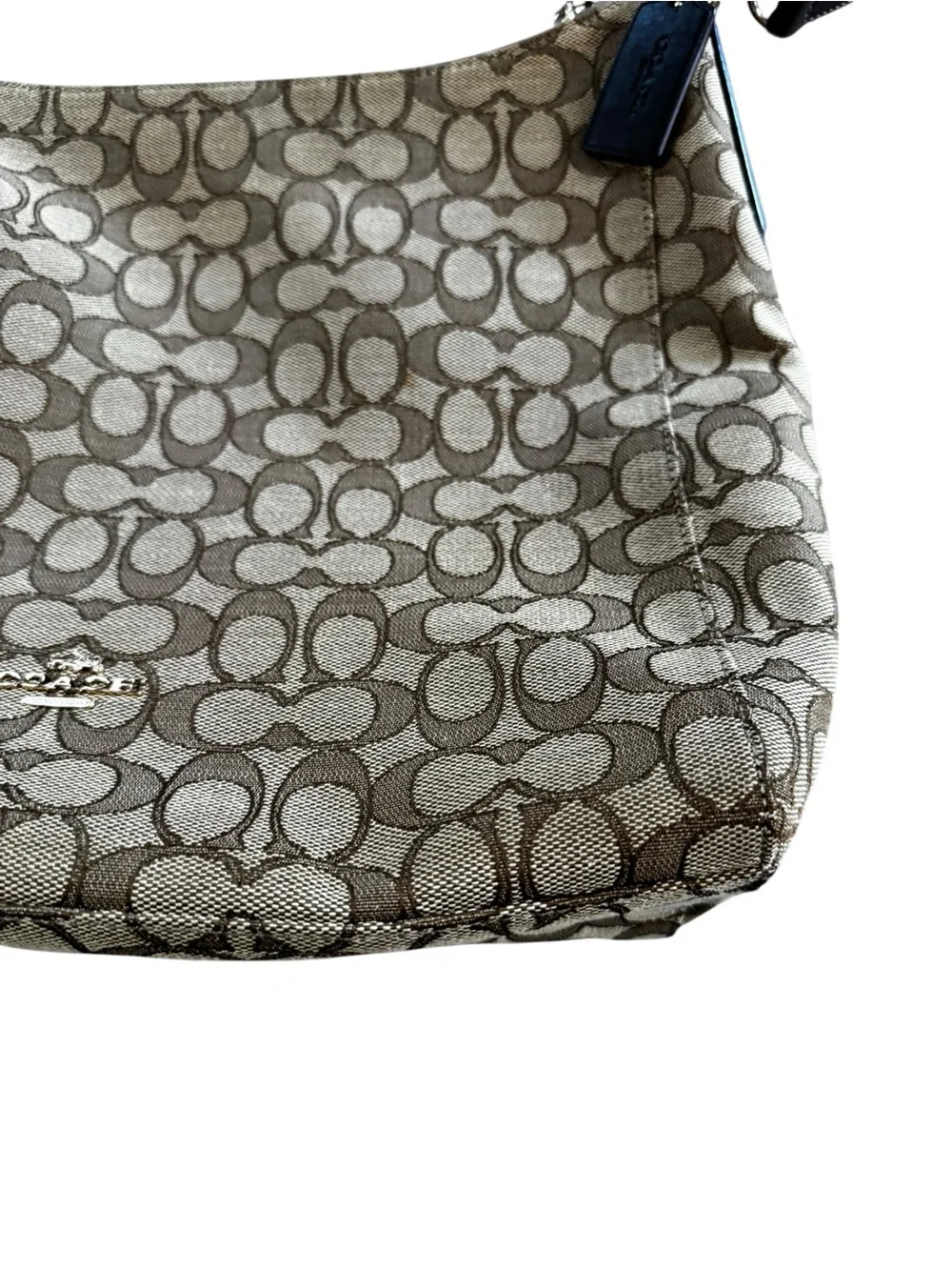 Coach Outlined Signature Celeste Convertible Hobo Bag